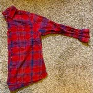 Red flannel shirt